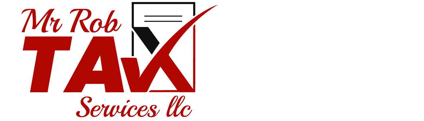 Mr Rob Tax Services LLC red logo